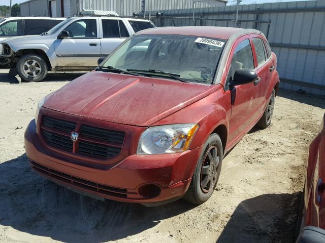 1B3HB28B57D240776 - 2007 DODGE CALIBER RED photo 2