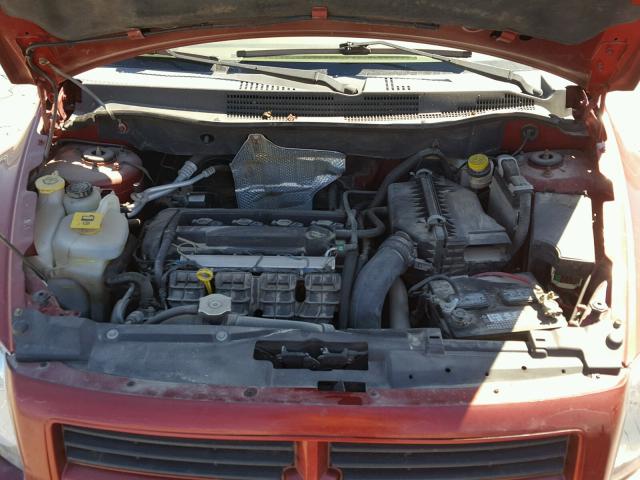 1B3HB28B57D240776 - 2007 DODGE CALIBER RED photo 7