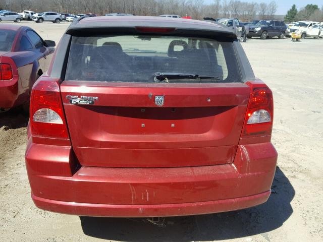 1B3HB28B57D240776 - 2007 DODGE CALIBER RED photo 9