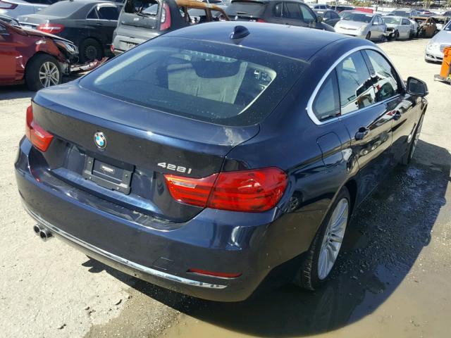 WBA4A5C55FG051705 - 2015 BMW 428 I BLUE photo 4