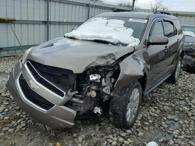 2CNFLNEY9A6265825 - 2010 CHEVROLET EQUINOX LT GRAY photo 2