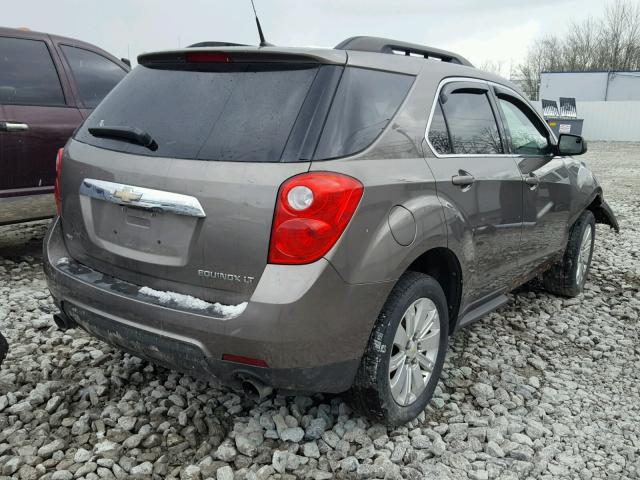 2CNFLNEY9A6265825 - 2010 CHEVROLET EQUINOX LT GRAY photo 4