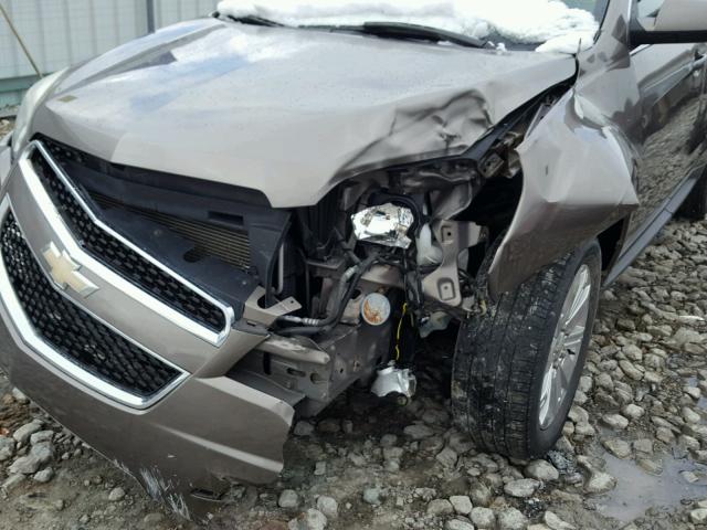 2CNFLNEY9A6265825 - 2010 CHEVROLET EQUINOX LT GRAY photo 9