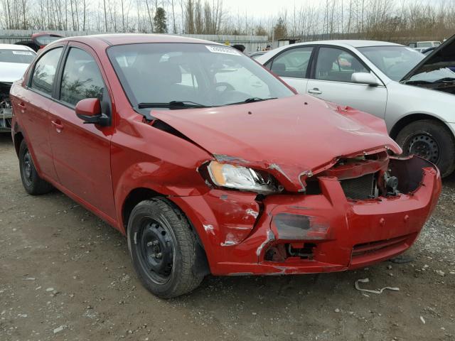 KL1TD5DE3BB124752 - 2011 CHEVROLET AVEO LS RED photo 1