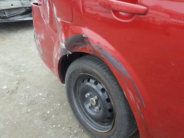KL1TD5DE3BB124752 - 2011 CHEVROLET AVEO LS RED photo 9