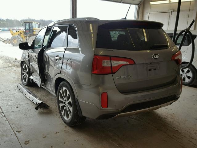 5XYKWDA75EG496232 - 2014 KIA SORENTO SX SILVER photo 3