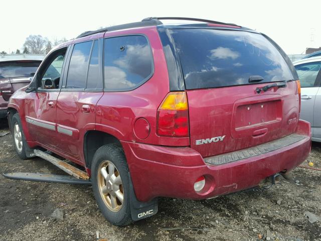 1GKDT13S022423913 - 2002 GMC ENVOY RED photo 3