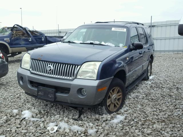 4M2ZU66K42ZJ38561 - 2002 MERCURY MOUNTAINEE BLUE photo 2