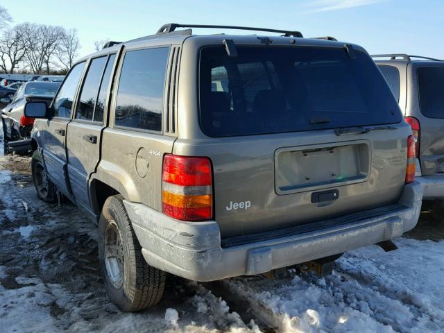 1J4GZ48S4WC342781 - 1998 JEEP GRAND CHER GRAY photo 3