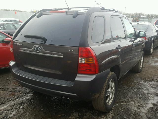 KNDJF724787485784 - 2008 KIA SPORTAGE L BROWN photo 4