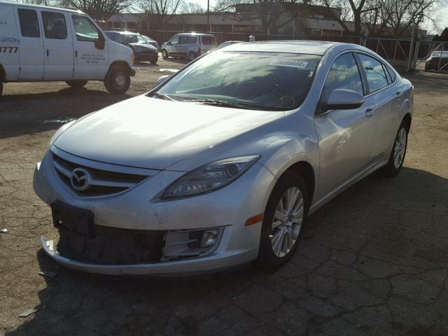 1YVHZ8CH6A5M24368 - 2010 MAZDA 6 I SILVER photo 2