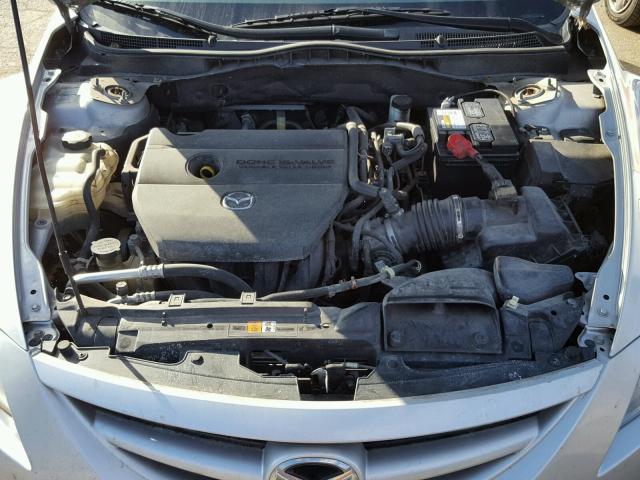 1YVHZ8CH6A5M24368 - 2010 MAZDA 6 I SILVER photo 7