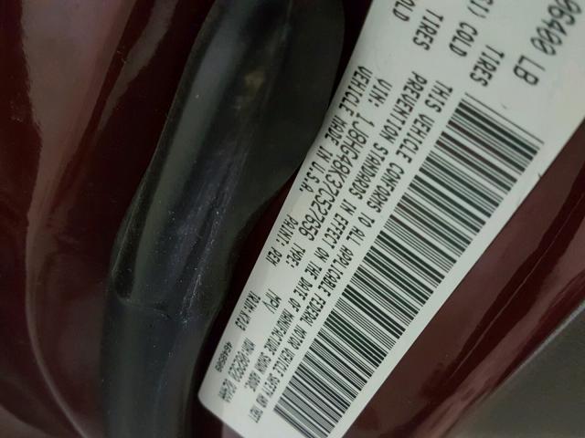 1J8HG48K37C527656 - 2007 JEEP COMMANDER RED photo 10