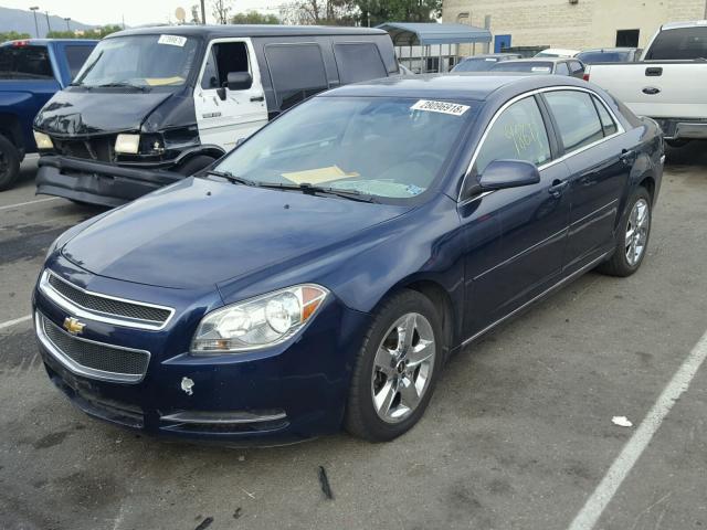 1G1ZC5EB1AF305195 - 2010 CHEVROLET MALIBU 1LT BLUE photo 2