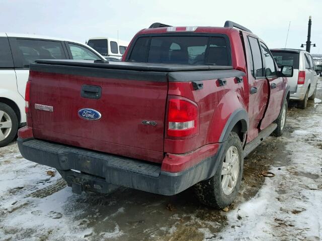 1FMEU51E08UB25727 - 2008 FORD EXPLORER S RED photo 4