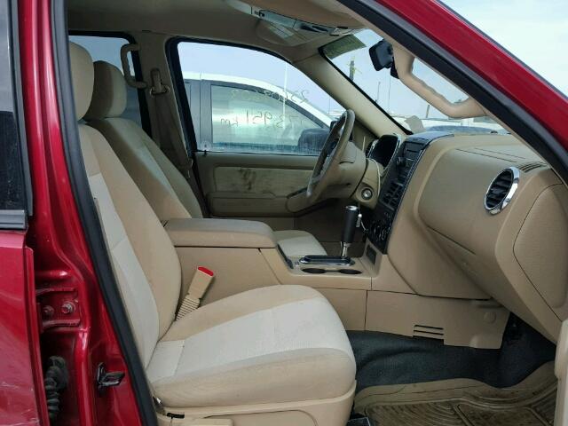 1FMEU51E08UB25727 - 2008 FORD EXPLORER S RED photo 5