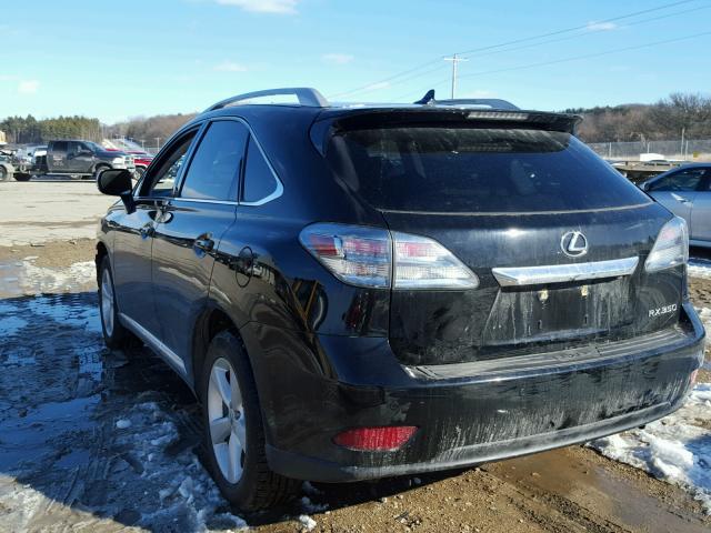 2T2BK1BA4BC092734 - 2011 LEXUS RX 350 BLACK photo 3