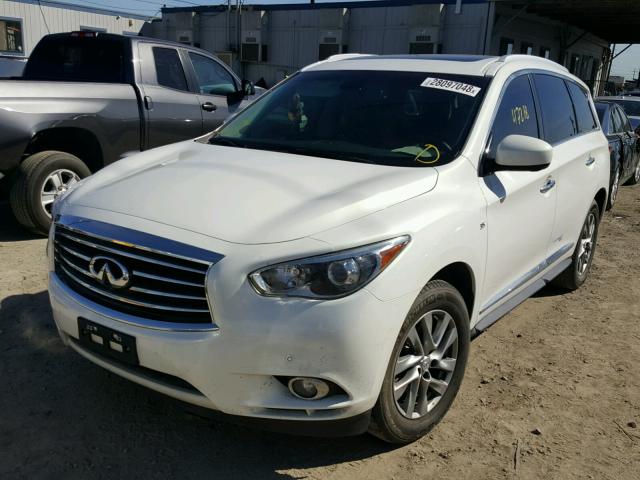 5N1AL0MN5EC548689 - 2014 INFINITI QX60 WHITE photo 2