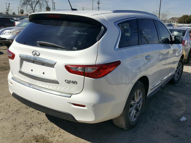 5N1AL0MN5EC548689 - 2014 INFINITI QX60 WHITE photo 4