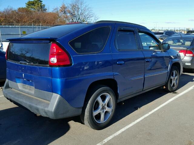 3G7DA03E04S527295 - 2004 PONTIAC AZTEK BLUE photo 4