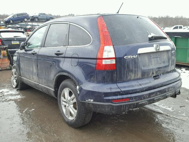 5J6RE4H50AL067806 - 2010 HONDA CR-V EX BLUE photo 3