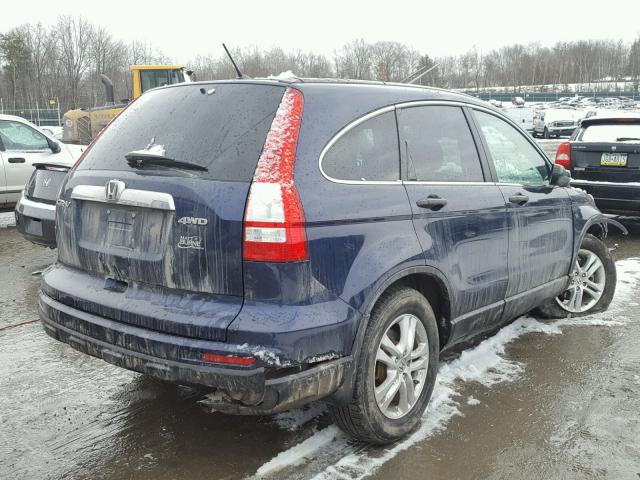 5J6RE4H50AL067806 - 2010 HONDA CR-V EX BLUE photo 4