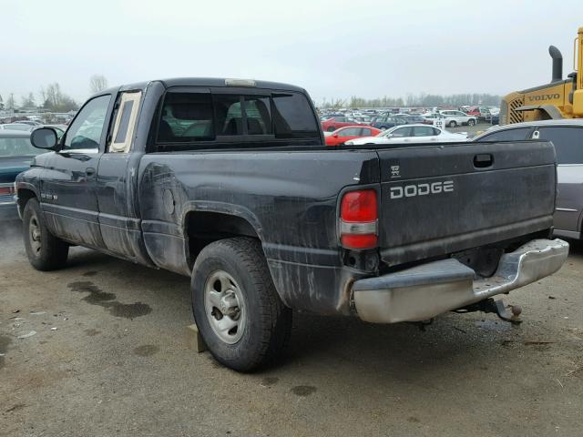 1B7HC13Y6XJ606912 - 1999 DODGE RAM 1500 BLACK photo 3