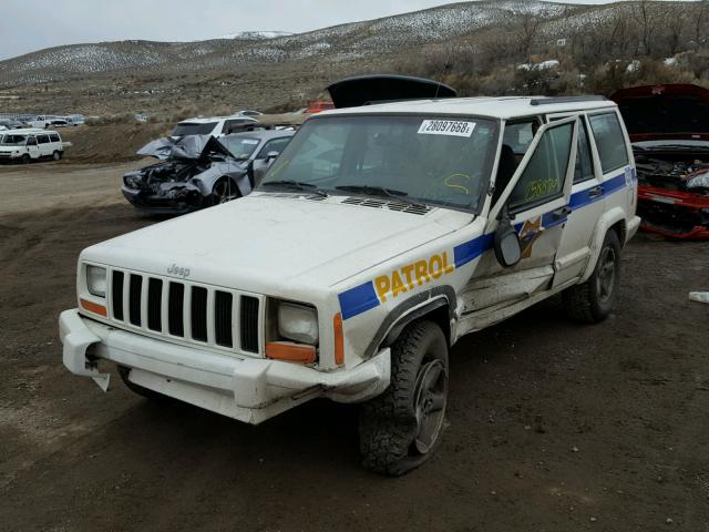 1J4FF68S3XL521105 - 1999 JEEP CHEROKEE S WHITE photo 2