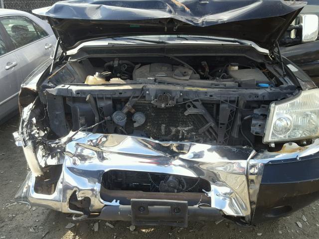 1N6BA07B17N229942 - 2007 NISSAN TITAN XE BLACK photo 7