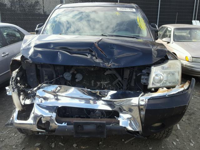 1N6BA07B17N229942 - 2007 NISSAN TITAN XE BLACK photo 9