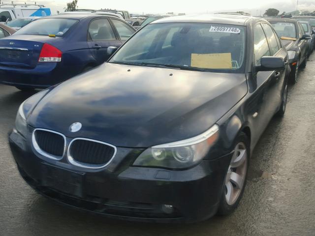 WBANA53504B845574 - 2004 BMW 525 I BLACK photo 2