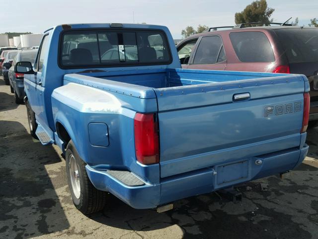 1FTCF15Y5PKA91619 - 1993 FORD F150 BLUE photo 3