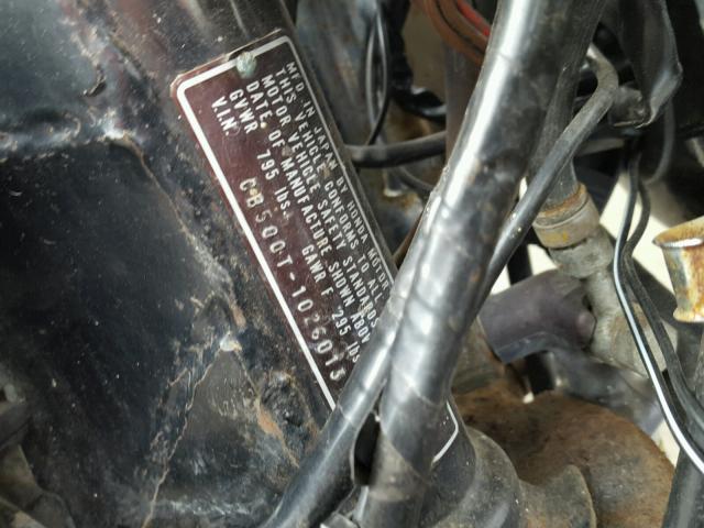 CB500T1026013 - 1975 HONDA CB500 Braun Foto 10