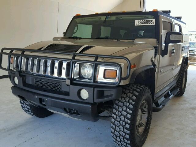 5GRGN23U05H103873 - 2005 HUMMER H2 TAN photo 2