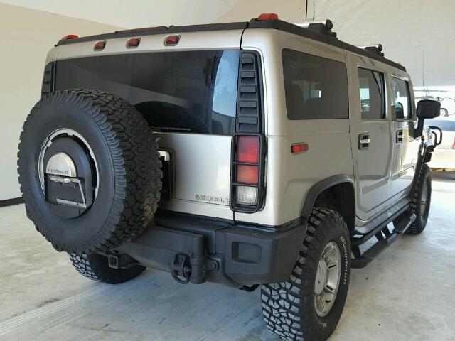 5GRGN23U05H103873 - 2005 HUMMER H2 TAN photo 4