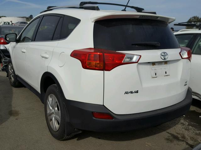 JTMBFREV8EJ003844 - 2014 TOYOTA RAV4 LE WHITE photo 3