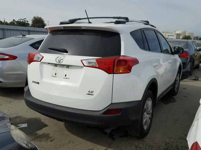 JTMBFREV8EJ003844 - 2014 TOYOTA RAV4 LE WHITE photo 4