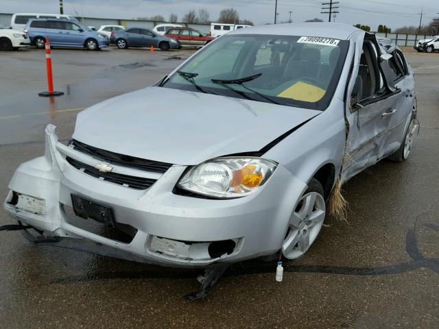 1G1AL55F077317650 - 2007 CHEVROLET COBALT LT SILVER photo 2