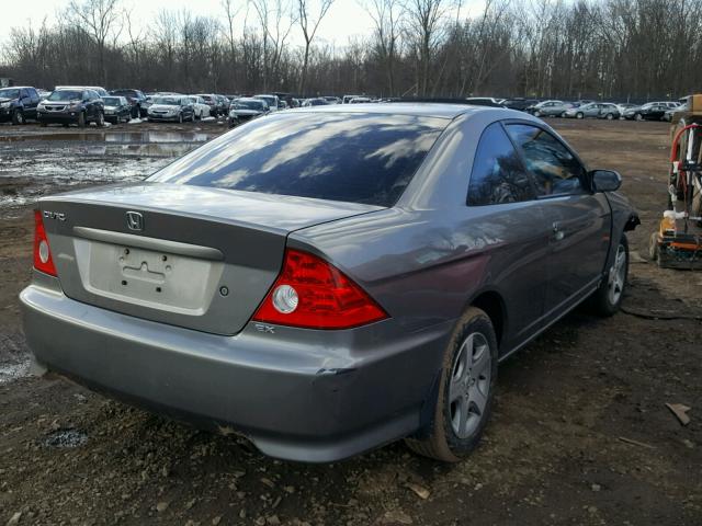 1HGEM22925L015933 - 2005 HONDA CIVIC EX ნაცრისფერი ფოტო 4