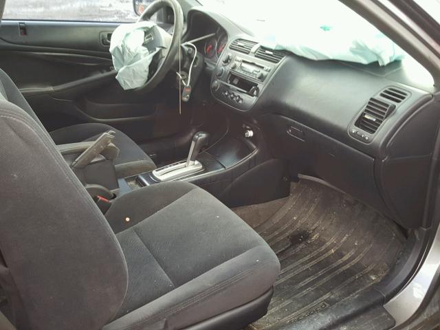 1HGEM22925L015933 - 2005 HONDA CIVIC EX ნაცრისფერი ფოტო 5
