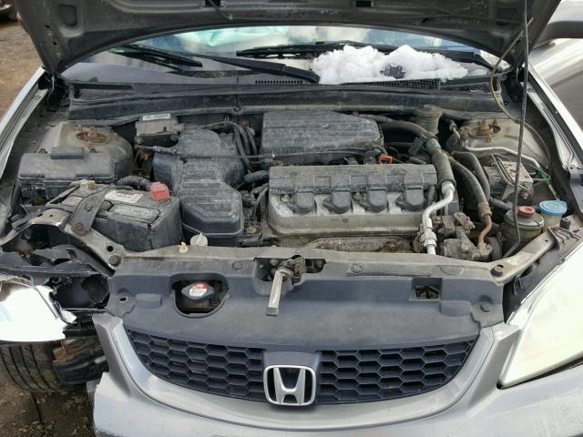 1HGEM22925L015933 - 2005 HONDA CIVIC EX ნაცრისფერი ფოტო 7