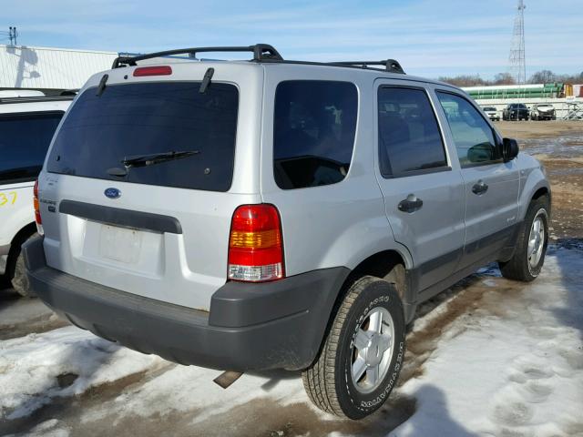 1FMYU031X2KB00363 - 2002 FORD ESCAPE XLT SILVER photo 4