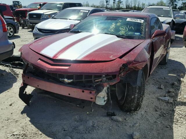 2G1FT1EW4A9222271 - 2010 CHEVROLET CAMARO SS Burdeos foto 2