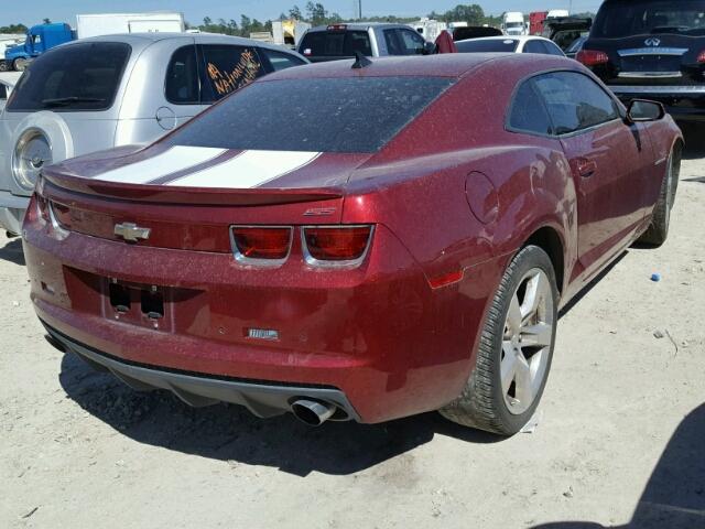 2G1FT1EW4A9222271 - 2010 CHEVROLET CAMARO SS Burdeos foto 4