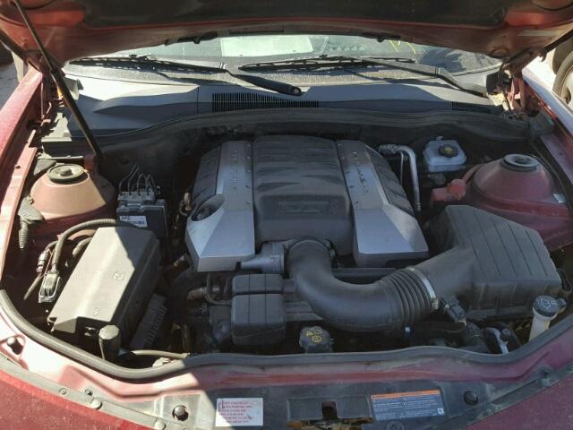 2G1FT1EW4A9222271 - 2010 CHEVROLET CAMARO SS Burdeos foto 7