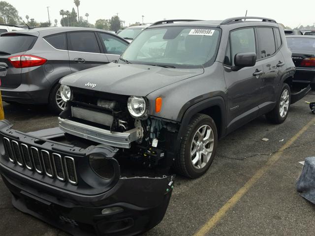 ZACCJABB8HPE48393 - 2017 JEEP RENEGADE L GRAY photo 2