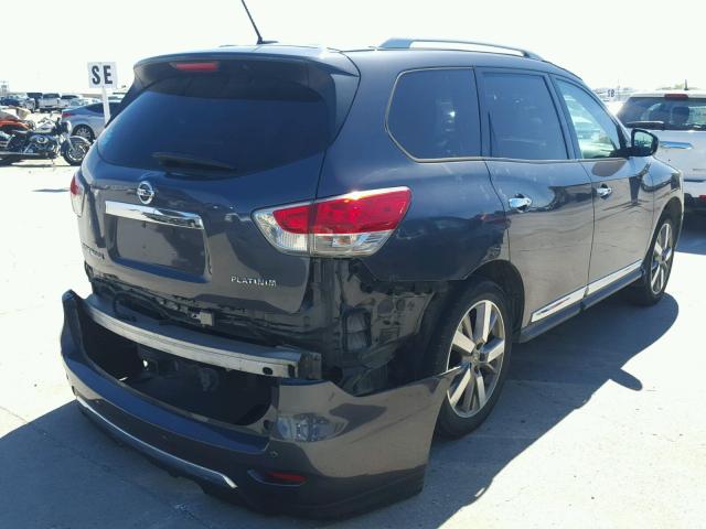 5N1AR2MN2DC652503 - 2013 NISSAN PATHFINDER GRAY photo 4