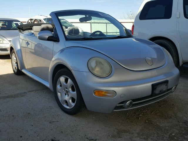 3VWCK21Y13M333829 - 2003 VOLKSWAGEN NEW BEETLE SILVER photo 1