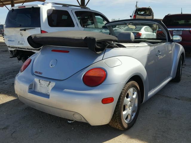 3VWCK21Y13M333829 - 2003 VOLKSWAGEN NEW BEETLE SILVER photo 4