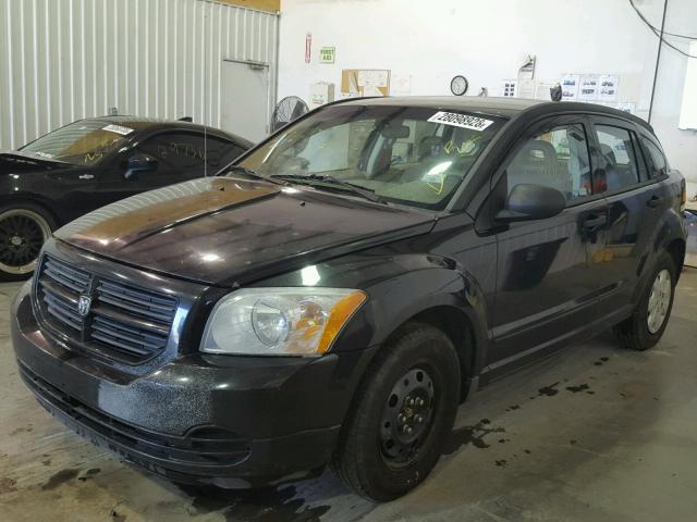 1B3HB28BX8D645582 - 2008 DODGE CALIBER BLACK photo 2